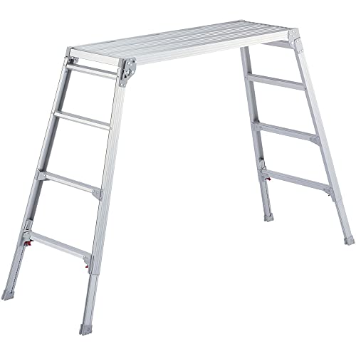 長谷川工業(Hasegawa) 脚部伸縮天板幅広足場台 DRSW-1200c (1.01~1.23m) (17680)【2020年モデル】